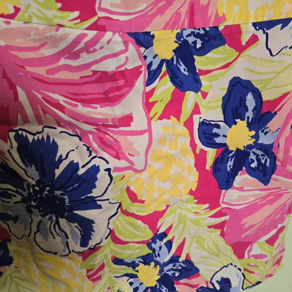 Rafaella Tropical Floral Skort in Pink and Blue - Picture 3 of 5